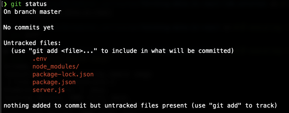 Git can see our .env file!