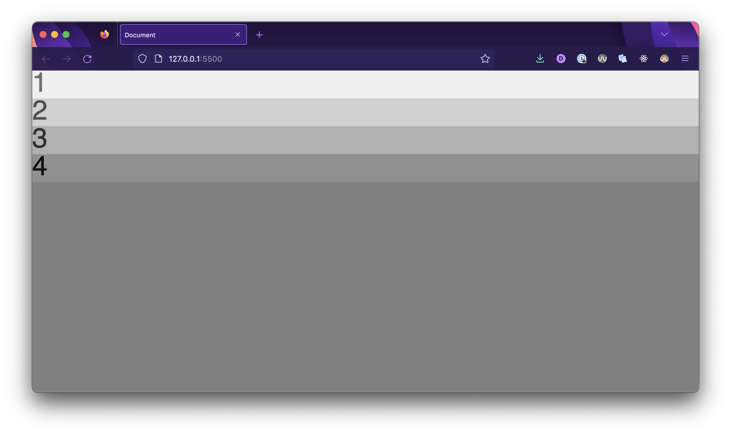 Flexbox setup preview
