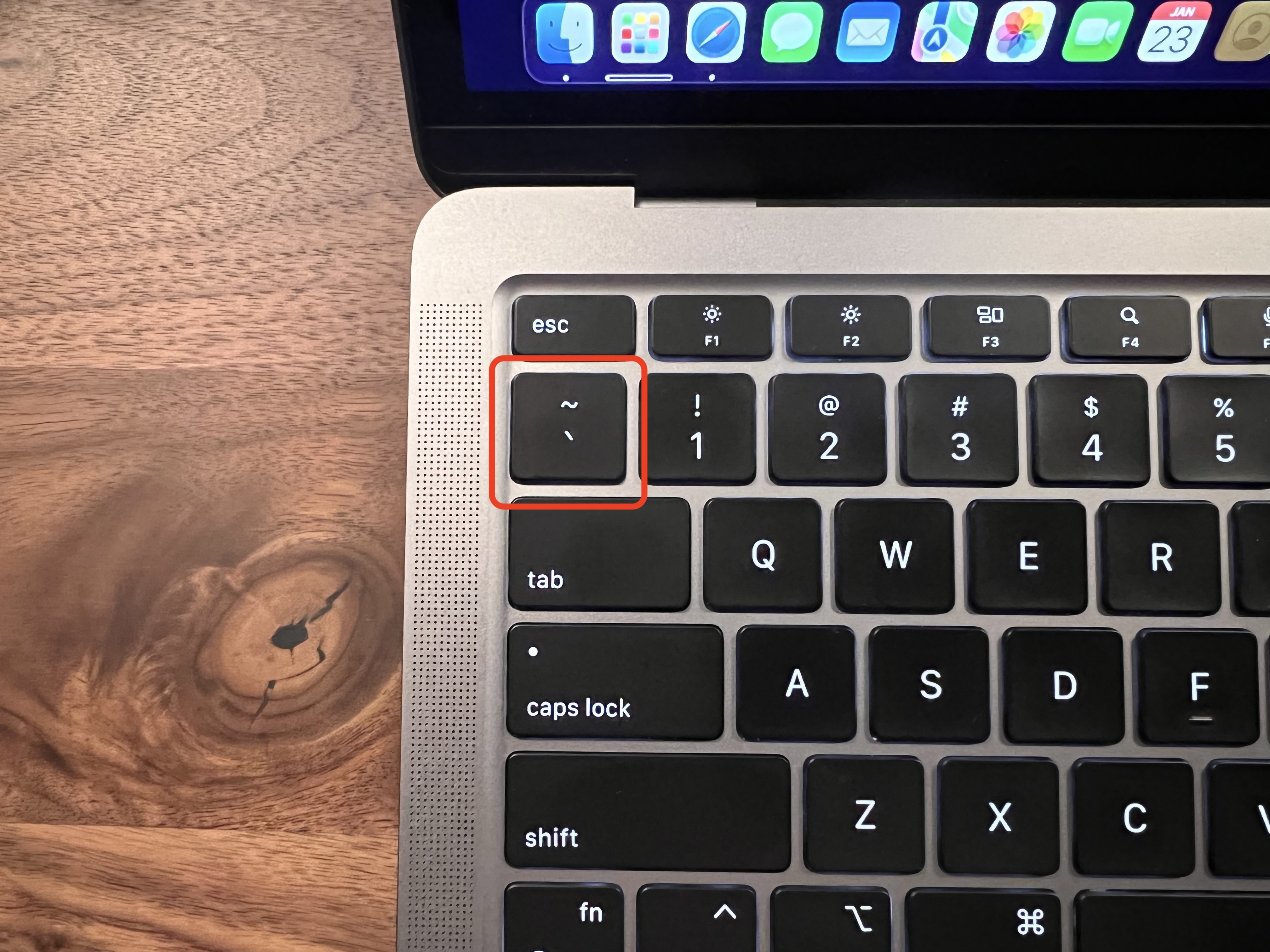 The backtick key is above the tab key and to the left of the 1 key on your keyboard.