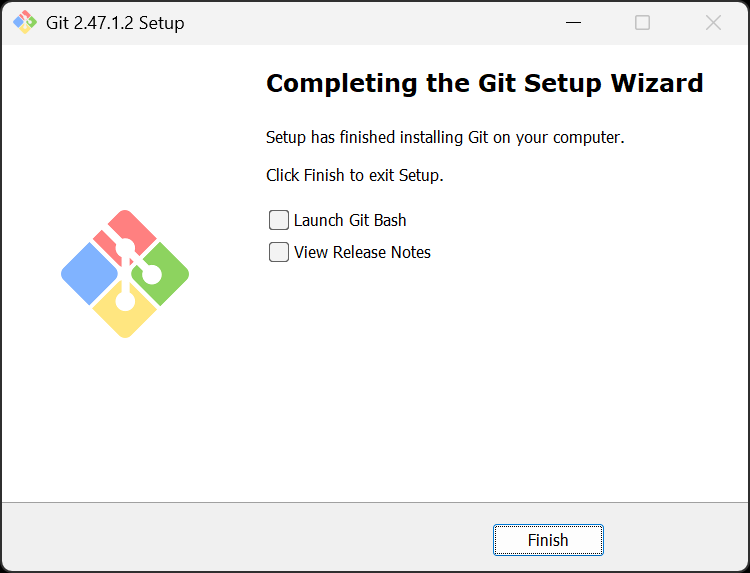 You've completed the installation of Git on Windows, great work. Now on to Ubuntu!